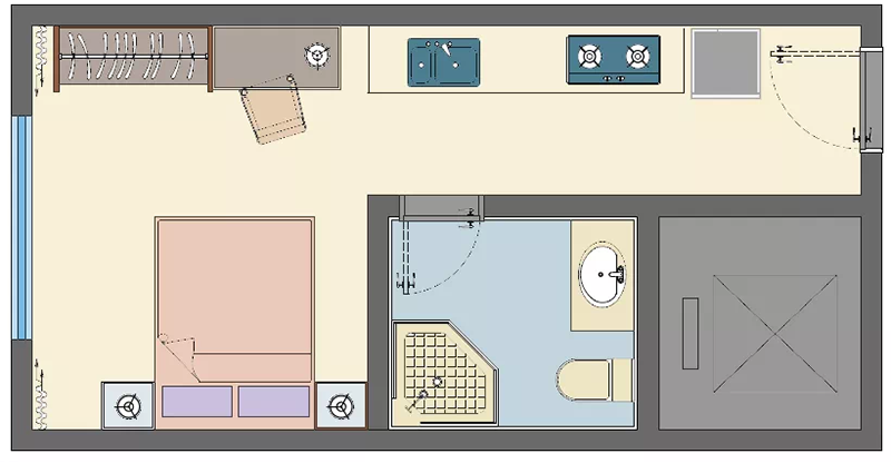 东升人才公寓33m²